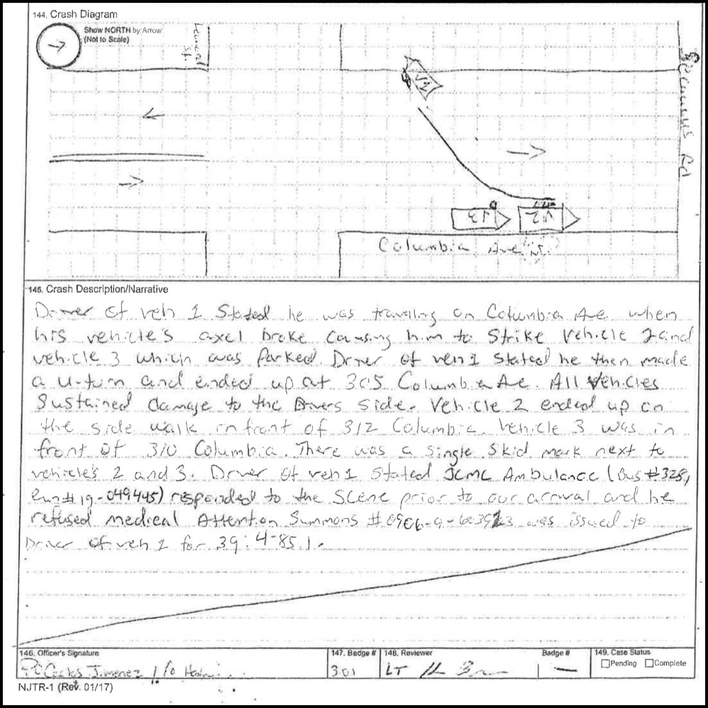 JCPD Crash Investigation Report - Officer Richie Lopez