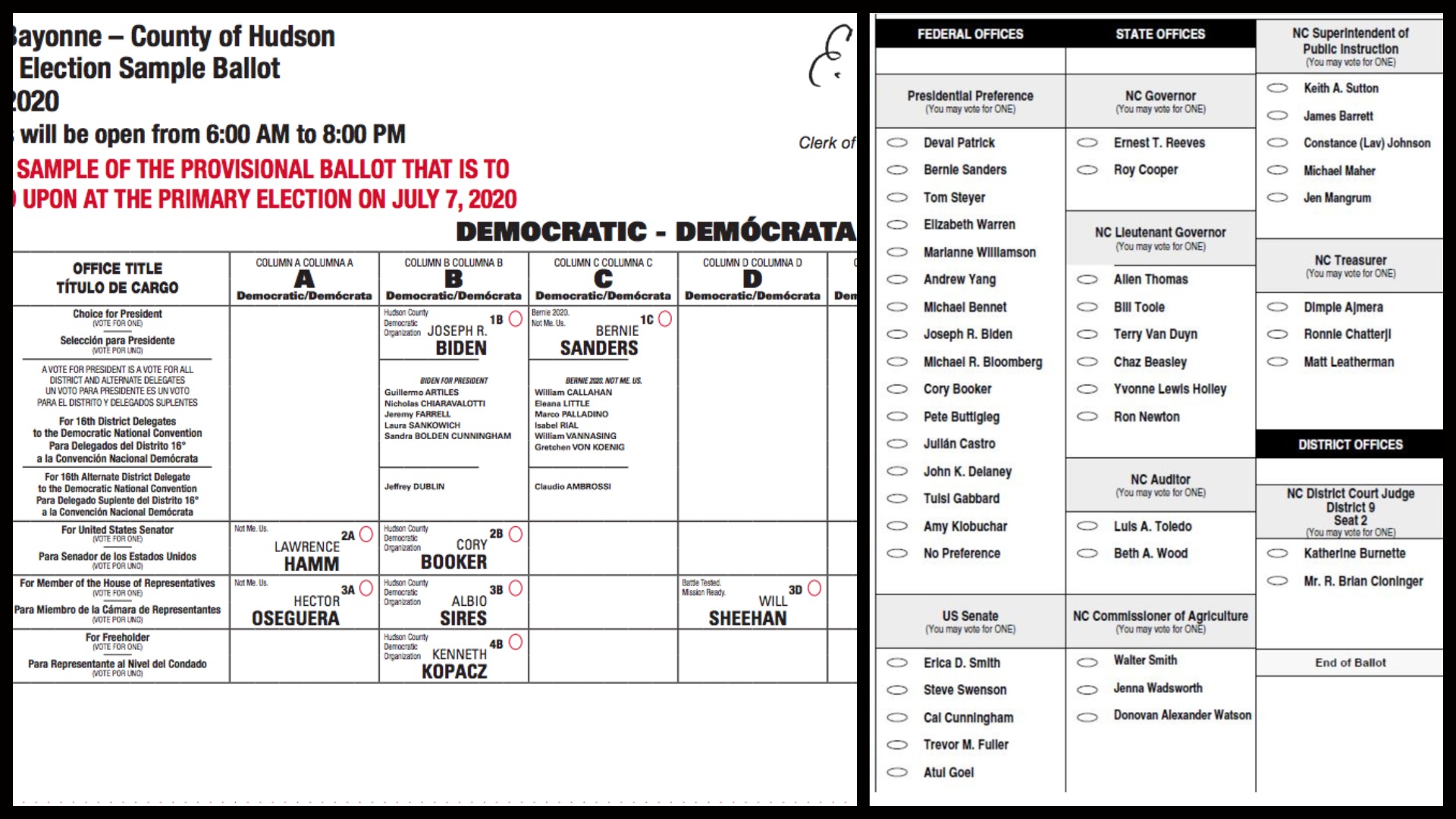 Column Ballot - Bubble Ballot - Abolish The Line