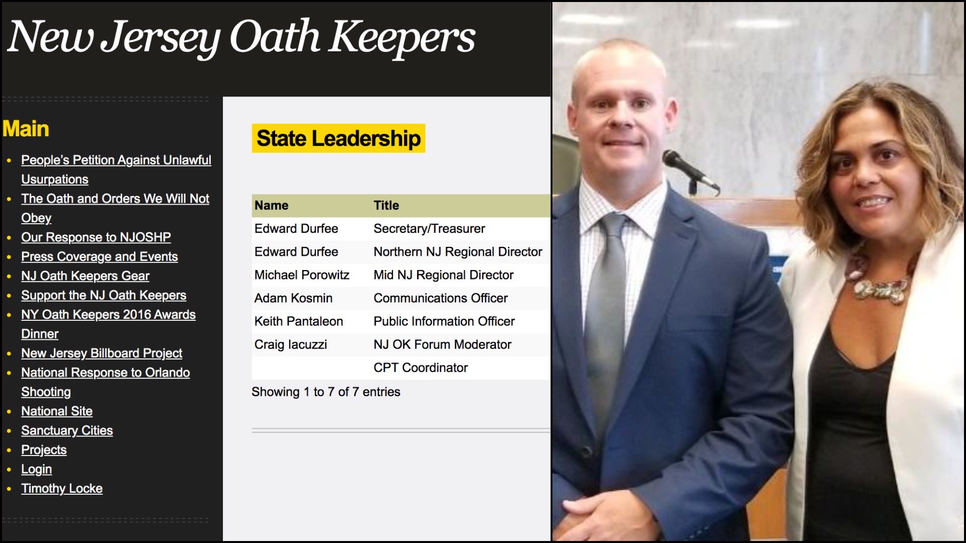 NJ Oath Keepers - Det. Craig Iacouzzi - Hudson Prosecutor Esther Suarez